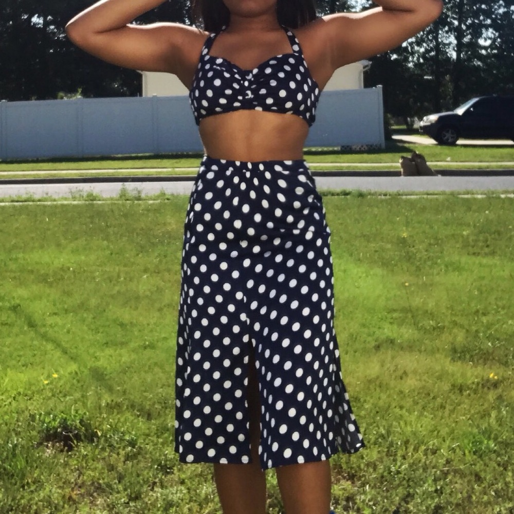 Vintage 50s Styled Top And Skirt - image 1